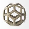 Crackle Glaze Ceramic Geometric Sculpture – Modern Decorative Accent