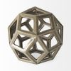 Crackle Glaze Ceramic Geometric Sculpture – Modern Decorative Accent
