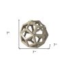 Crackle Glaze Ceramic Geometric Sculpture – Modern Decorative Accent