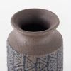 7" Brown Abstract Cylinder Ceramic Table Vase