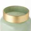 10" Green Abstract Crystal Glass Vase – Modern Statement Accent