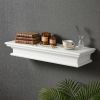32" Classic White Floating Wall Shelf