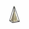 Narrow Metal Triangular Decorative Sculpture – Modern Geometric Accent