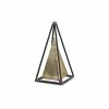 Narrow Metal Triangular Decorative Sculpture – Modern Geometric Accent