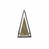 Narrow Metal Triangular Decorative Sculpture – Modern Geometric Accent
