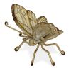 Gold Cast Iron Butterfly Tabletop Sculpture – Whitewashed Rustic Finish