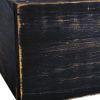 7" Black Wood Wall Mounted Floating Shelf With LED Light