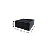 7" Black Wood Wall Mounted Floating Shelf With LED Light