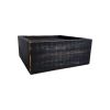 7" Black Wood Wall Mounted Floating Shelf With LED Light