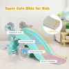 4‑in‑1 Toddler Rocking Horse & Slide with Basketball Hoop and Ring Toss