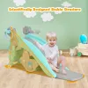 4‑in‑1 Toddler Rocking Horse & Slide with Basketball Hoop and Ring Toss