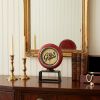 Red Metal Gas Pump Clock Sculpture