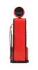 Red Metal Gas Pump Clock Sculpture