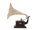 c1911 HMV Gramophone Built‑to‑Scale Model Sculpture – Vintage Replica Centerpiece