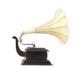 c1911 HMV Gramophone Built‑to‑Scale Model Sculpture – Vintage Replica Centerpiece