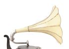 c1911 HMV Gramophone Built‑to‑Scale Model Sculpture – Vintage Replica Centerpiece
