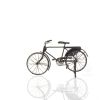 5" Gray Metal Hand Painted Bicycle Sculpture