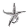 15" Antiqued Silver Resin Starfish Hanging Dimensional Sculpture