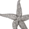 15" Antiqued Silver Resin Starfish Hanging Dimensional Sculpture