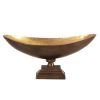 Rustic Bronze Oblong Footed Centerpiece Bowl