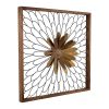 30" X 2" Black Iron Square Framed Art