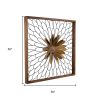 30" X 2" Black Iron Square Framed Art
