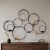 Black and Gold Birds Geometric Wall Decor