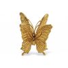 Gold Cast Iron Double Butterfly Tabletop Sculpture – Rustic Nature‑Inspired Accent