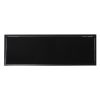 42" Black Glass and Metal A Frame Console Table With Shelf