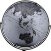 21" Modern Black and Silver Polyresin Globe – Decorative & Functional Tabletop Accent