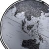 21" Modern Black and Silver Polyresin Globe – Decorative & Functional Tabletop Accent