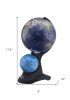 Illuminated Dual Globe – Modern Polyresin Decorative Accent