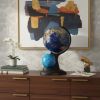 Illuminated Dual Globe – Modern Polyresin Decorative Accent