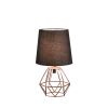 Copper Glow Geometric Bedside Lamp