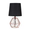 Copper Glow Geometric Bedside Lamp