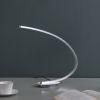 16" Silver Metal Desk LED Table Lamp