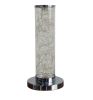 Silver LED Rope Column Glow Table Lamp