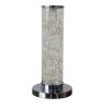 Silver LED Rope Column Glow Table Lamp