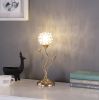 Rose Gold Crystal Bloom Bedside Lamp
