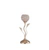 Rose Gold Crystal Bloom Bedside Lamp