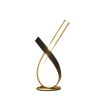 17" Black Bedside LED Table Lamp