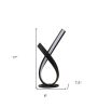 17" Black Bedside LED Table Lamp