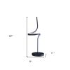 22" Black Modern Glow LED Bedside Lamp