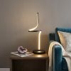 22" Black Modern Glow LED Bedside Lamp