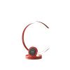 13" Red Contempo C‑Shape LED Desk or Table Lamp