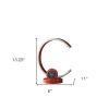 13" Red Contempo C‑Shape LED Desk or Table Lamp