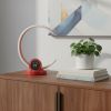 13" Red Contempo C‑Shape LED Desk or Table Lamp
