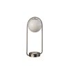 Silver Clip Globe USB Charging Table Lamp