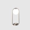 Silver Clip Globe USB Charging Table Lamp