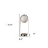 Silver Clip Globe USB Charging Table Lamp